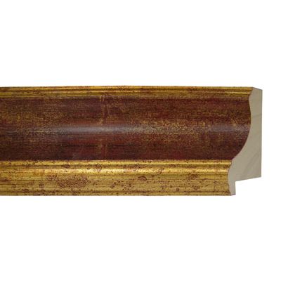 Aicham Larson-Juhl Acta Dunkelrot mit Goldmaser, Innen- und Außenkante Gold 661-242