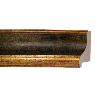 Aicham Larson-Juhl Acta Dunkelgrün mit Goldmaser, Innen- und Außenkante Gold 661-262